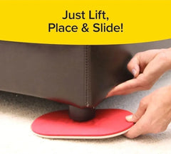 Cozron Ruby Movers Furniture Sliders for Carpet As Seen on TV, Effortlessly Heavy Couches, Recliners, Bookcases & Appliances with Ease, Extra-Large Size Fits Bulky Legs.